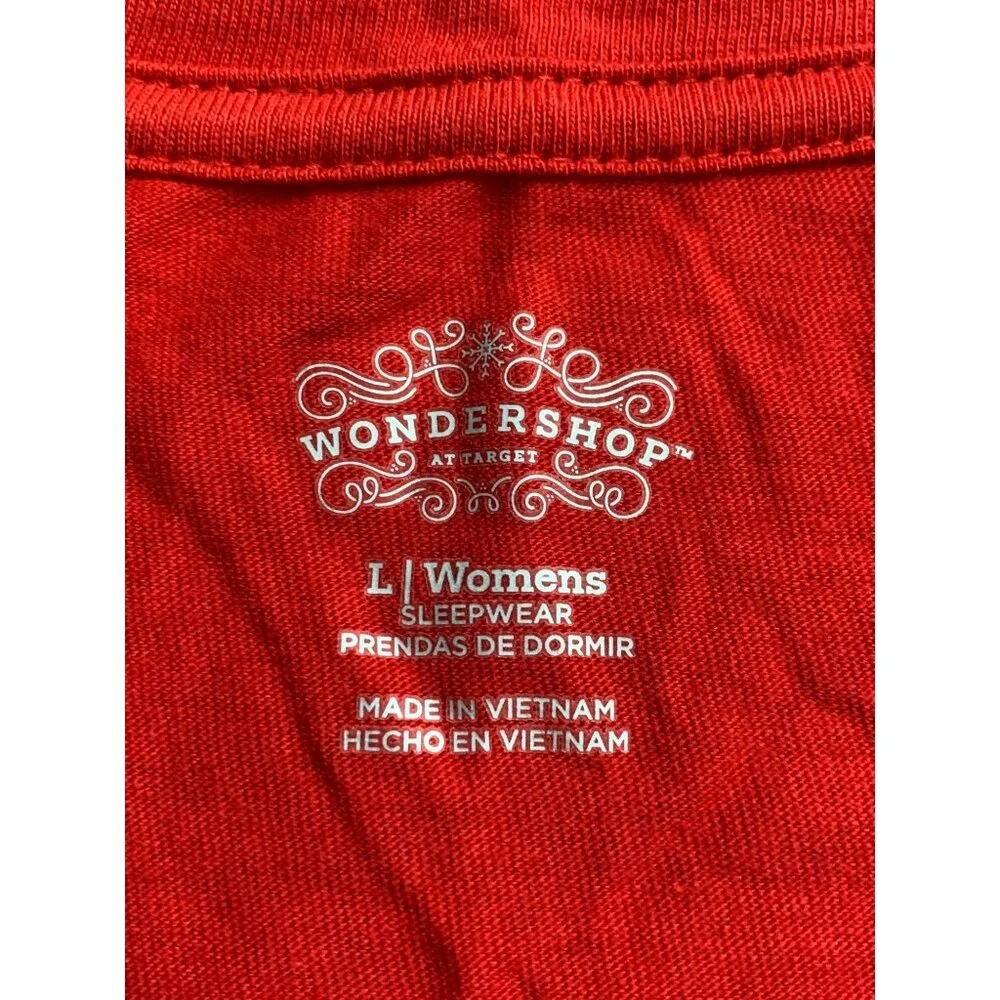 Wondershop Womens Cookie Crew Red Short Sleeve T-Shirt Christmas Top Size Large - Picture 8 of 11